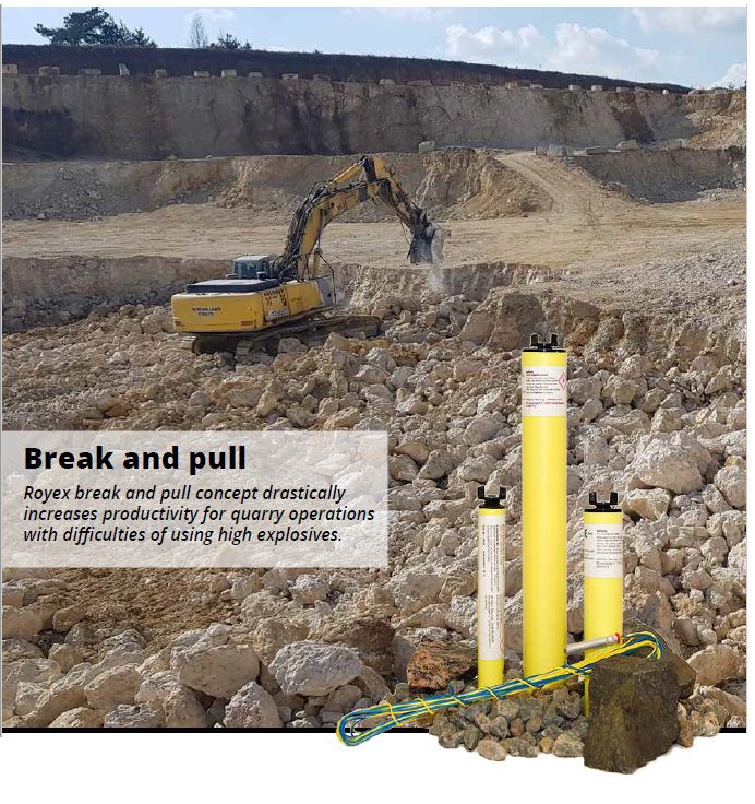 Royex quarrying technique